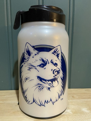#ad #ad UConn Connecticut Huskies Plastic Mug Cup Bottle 44oz Water Jug Vintage Vtg 90s $34.99
