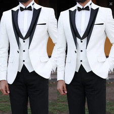 Party Mens Suits Business Blazer Formal Bestman Bespoke Wedding Tuxedo Workwear