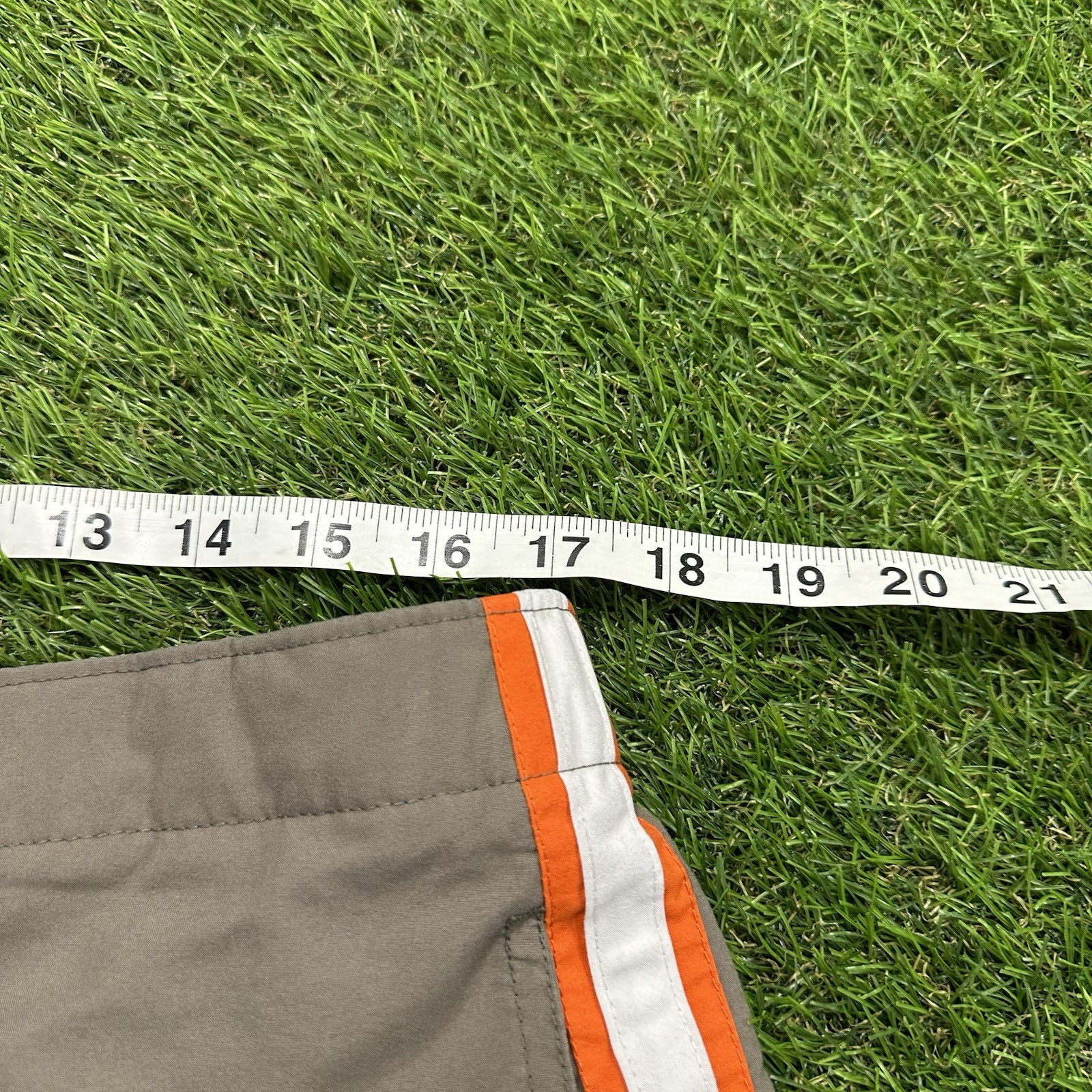 Vintage 2000s Y2K Nike Basic gray & orange lightw… - image 6