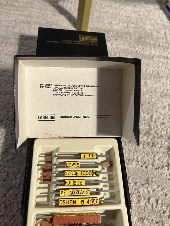 Винтажный набор резиновых штампов Labelon на заказ No14 - Изображение 4 из 4