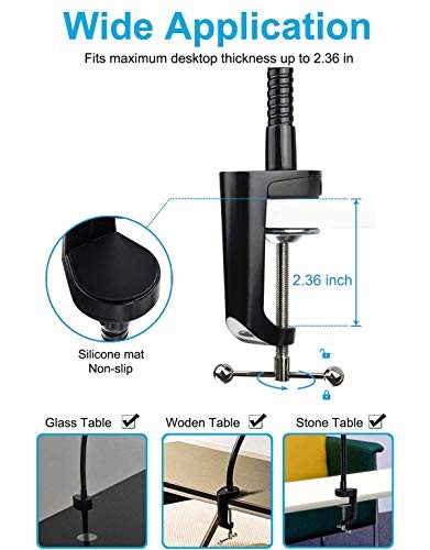  Gooseneck Large Tablet Stand, Heavy Duty Aluminum Long Arm Desk Tablet 