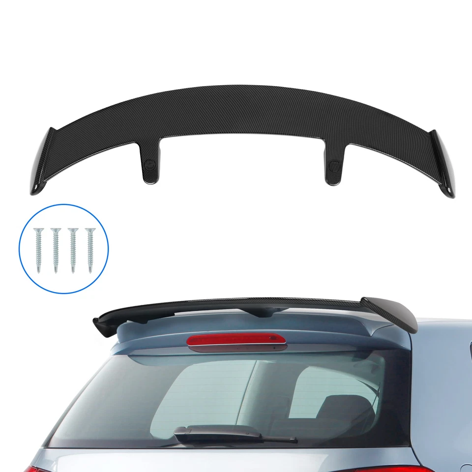 Para Toyota Yaris Hatchback FIBRA DE CARBONO 52"" porta-malas traseiro teto spoiler asa JDM - Imagem 3 de 4