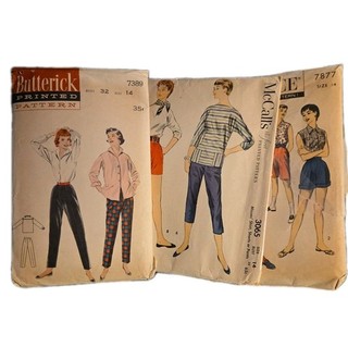 3 Vintage 1950s Womens Sewing Pattern Size 14