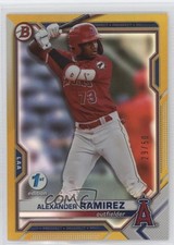 2021 Bowman Draft 1st Edition Gold Foil 29/50 Alexander Ramirez #BD-110 s1i