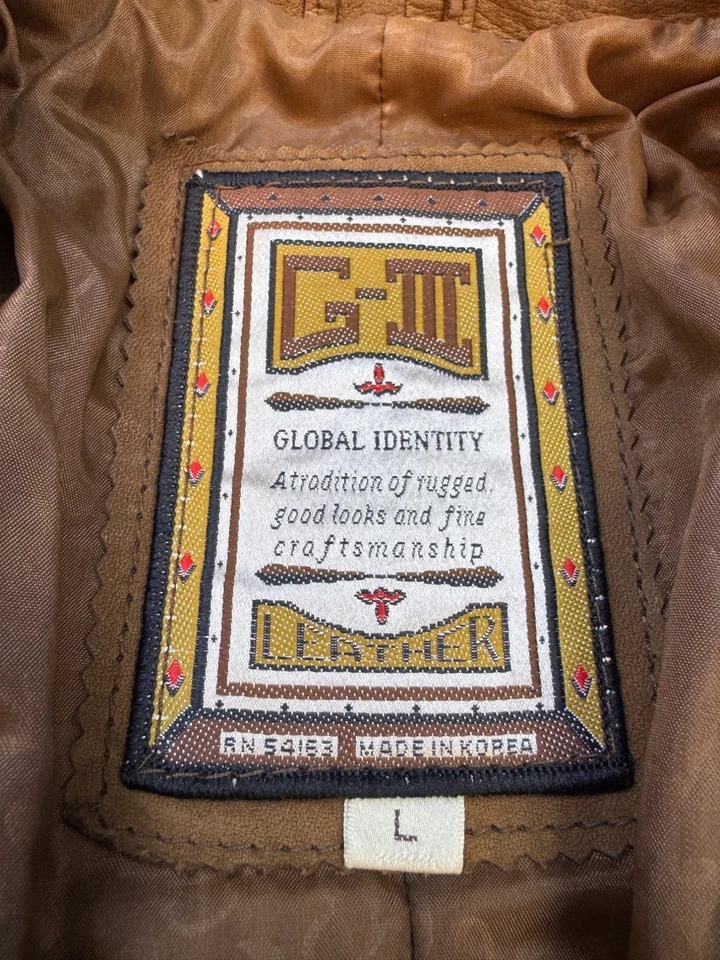 Chaqueta de Cuero Global Identity Mujer Grande G-III Gamuza Doble Pecho Trinchera Foto 3 de 4