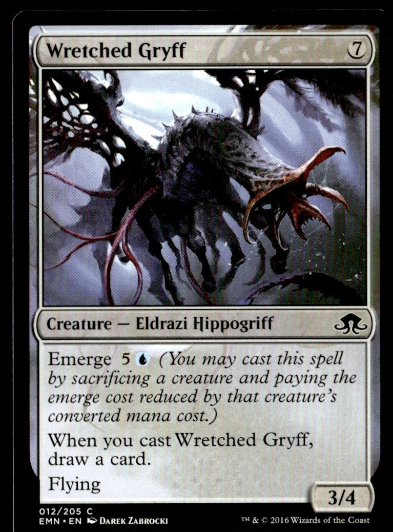 2016 Eldritch Moon Wretched Gryff Expansion/Common #12