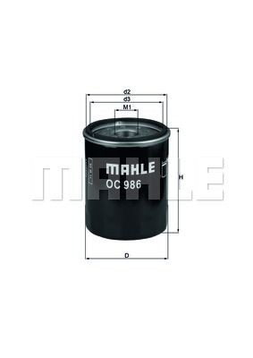 MAHLE Ölfilter für ALFA ROMEO FIAT FORD LANCIA OPEL PROTON ZASTAVA