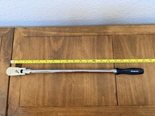 Snap-on Tools 38 Drive Black Hard Grip Long Fhllfd80 Flex Head Ratchet New Snap-on Tools 38 Drive Black Hard Grip Long Fhllfd80 Flex Head Ratchet New
