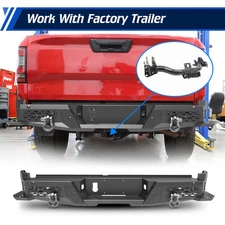 Metal Rear bumper for 2022-2025 Nissan Frontier with Heavy Duty Steel Offroad