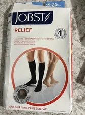 Jobst Beige Compression Socks, Size Small, 15-20 mmHg, NWB