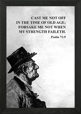Psalm 71 9 Gerahmtes Wandbild Poster Leinwanddruck Bild
