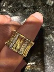 DESIGNER Roberto Coin 18K Yellow Gold Diamond Elefantino Flex Band Ring 9 — photo 1