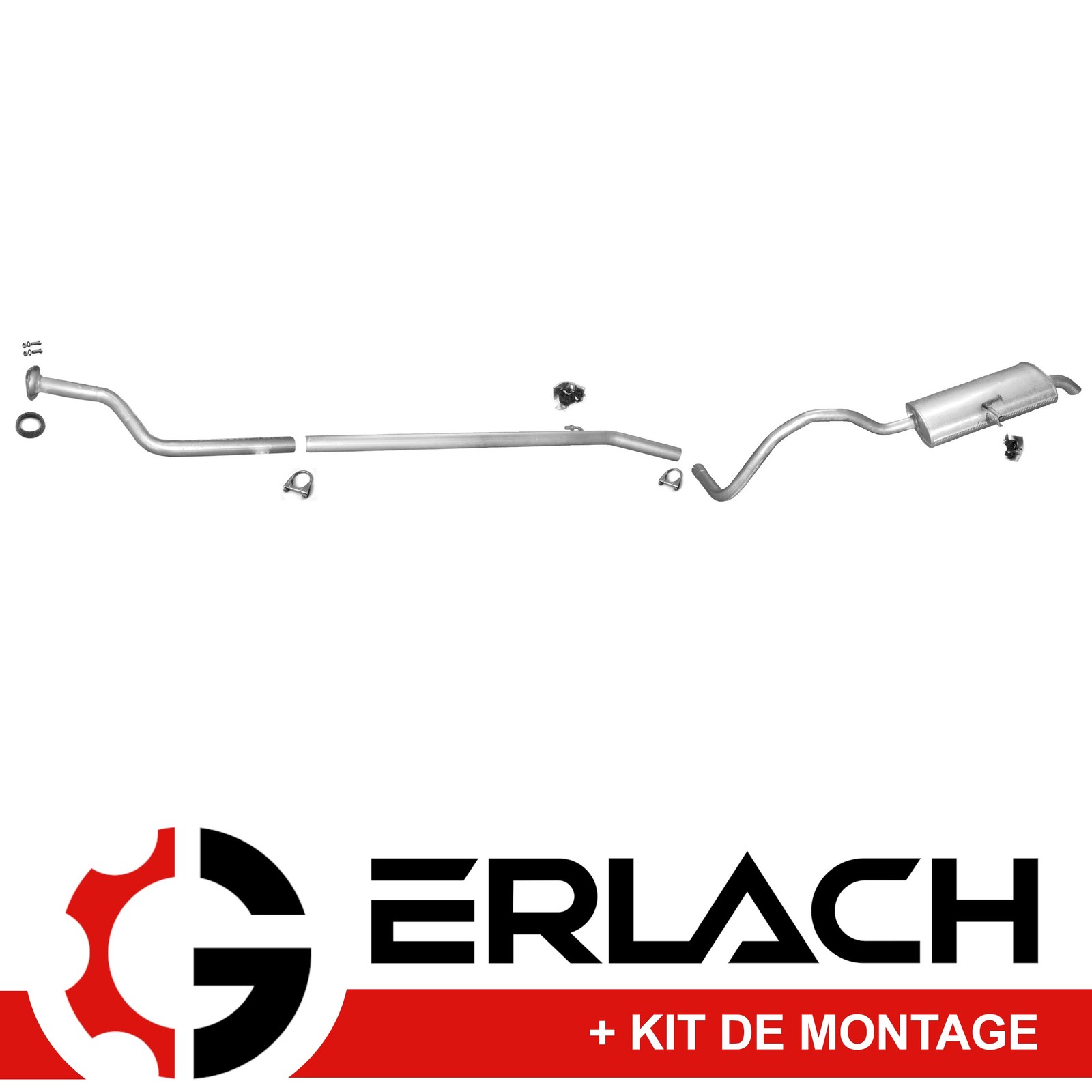 Silencieux echappement Renault Grand Scénic II 1.5 dCi 4489 en acier aluminié durable