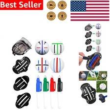 8 Pack Golf Ball Marker Stencils  Markers for Alignment  Identification