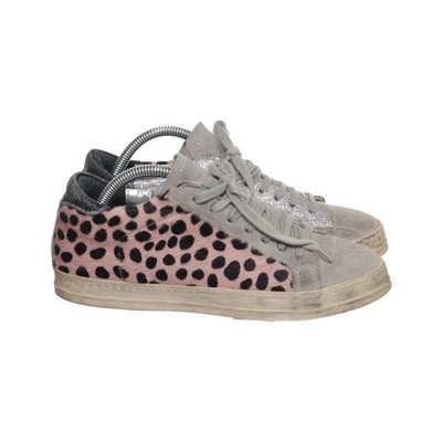 P448, Sneaker, Größe: 38, Grau/Pink/Silber, Damen #Ics