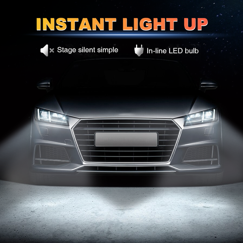 For Chevy Malibu 2004-2012 LED Headlights Bulbs High&Low Beam Combo Kit 6000K Q8 - Bild 8 von 13