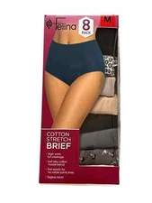 Felina Ladies' Cotton Stretch Brief, 8-pack Size: (M)