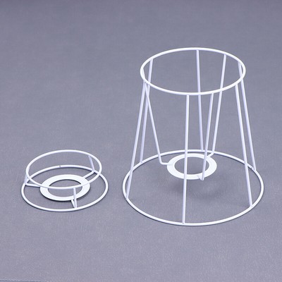 Lamp Shade Wire Frame DIY Guard Ring Light Cage Holder Bulbpendant Vintage Cover