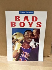 1988-89 Detroit Free Press Detroit Pistons Bad Boys Commemorative Year Book EX