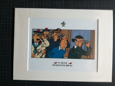 Tim und Struppi, tintin, Bild Druck 22x30 in Passepartout, OVP, neu