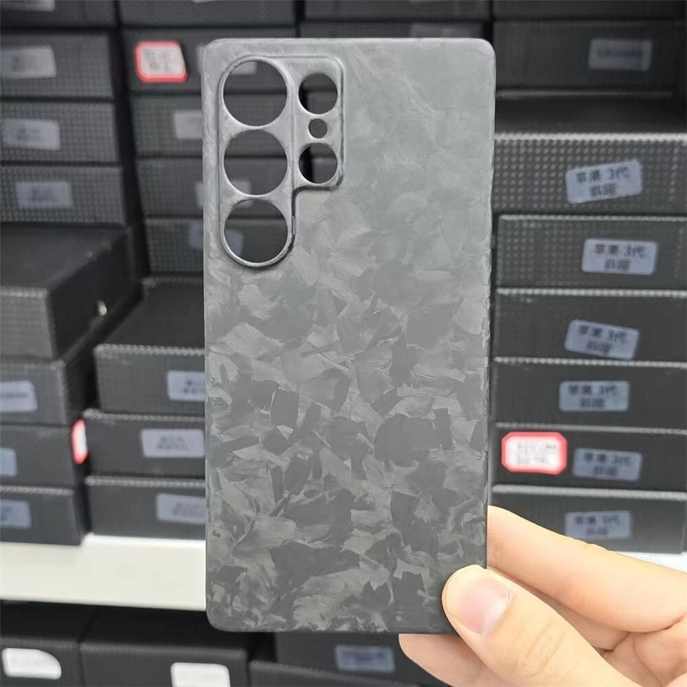 Genuine Carbon Fiber Case For Samsung Galaxy S25 Ultra Irregular Forged Cover - Picture 3 of 29