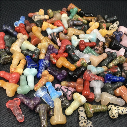 Wholesale Natural mix mini Penis Carved quartz Crystal Massager Wand Healing - Picture 280 of 296