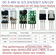 Mini Dc-Dc Buck Voltage Regulator In Dc 5-40V Out 3V 3.3V 4V 5V 6V 7.5V 9V 12V
