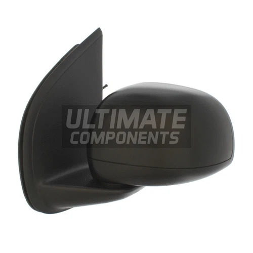 Fits Fiat Panda 319 2012-2025 Cable Wing Door Mirror Black Passengers Side Left