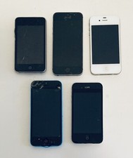 iPhones Apple Lot of 4 - 5C 4S SE 1st Gen 4 iPod Touch Parts or Repair As Is