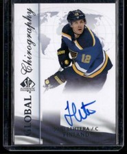 2015-16 SP Authentic #FIN-JL Jori Lehtera Global Chirography AUTO