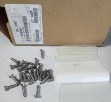 25 Spanner Snake Eye Flat Head Security Sheet Metal Screws #8-3/4" SS Free Ship
