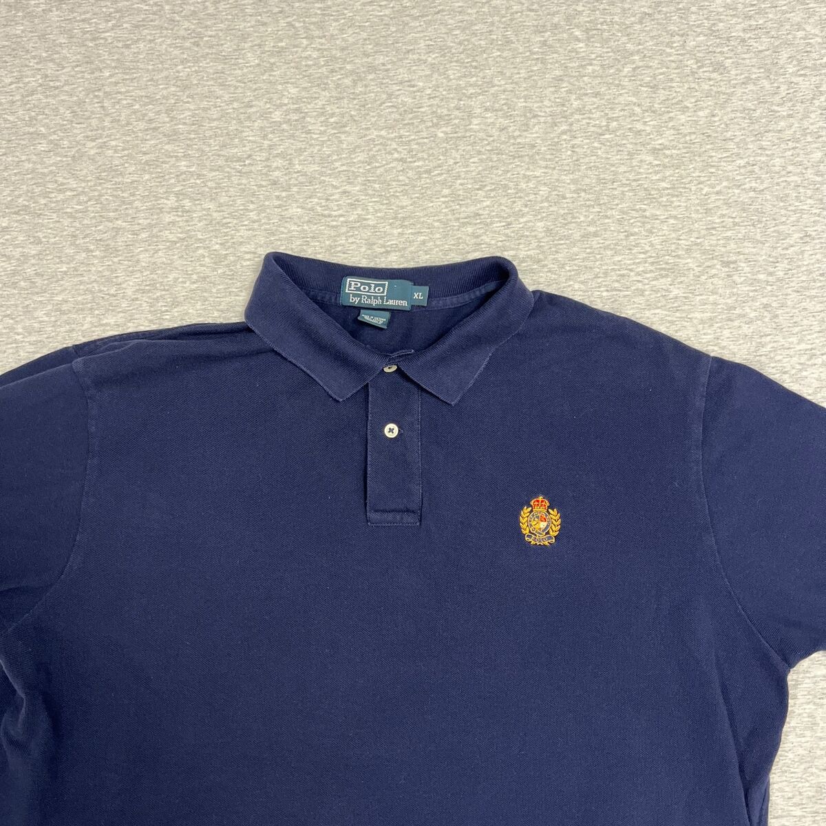 Vintage Polo Ralph Lauren Polo Crest Mens Shirt XL Logo Navy Vintage Polo Ralph Lauren Polo Crest Mens Shirt XL Logo Navy