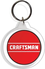 Sears Craftsman Logo Garden Farm Tractor Keychain Keyring Yard Lawn Mower Part