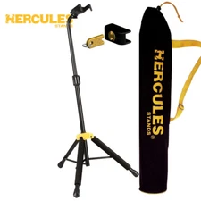 Hercules GS414B PLUS Auto Grip System Single Guitar Stand with Bag and Lock