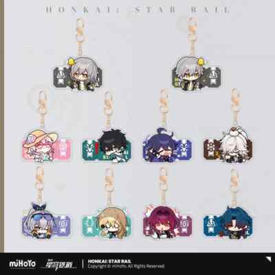 Honkai: Star Rail Pom Pom Exhibition Hall Themed Acrylic Keychain