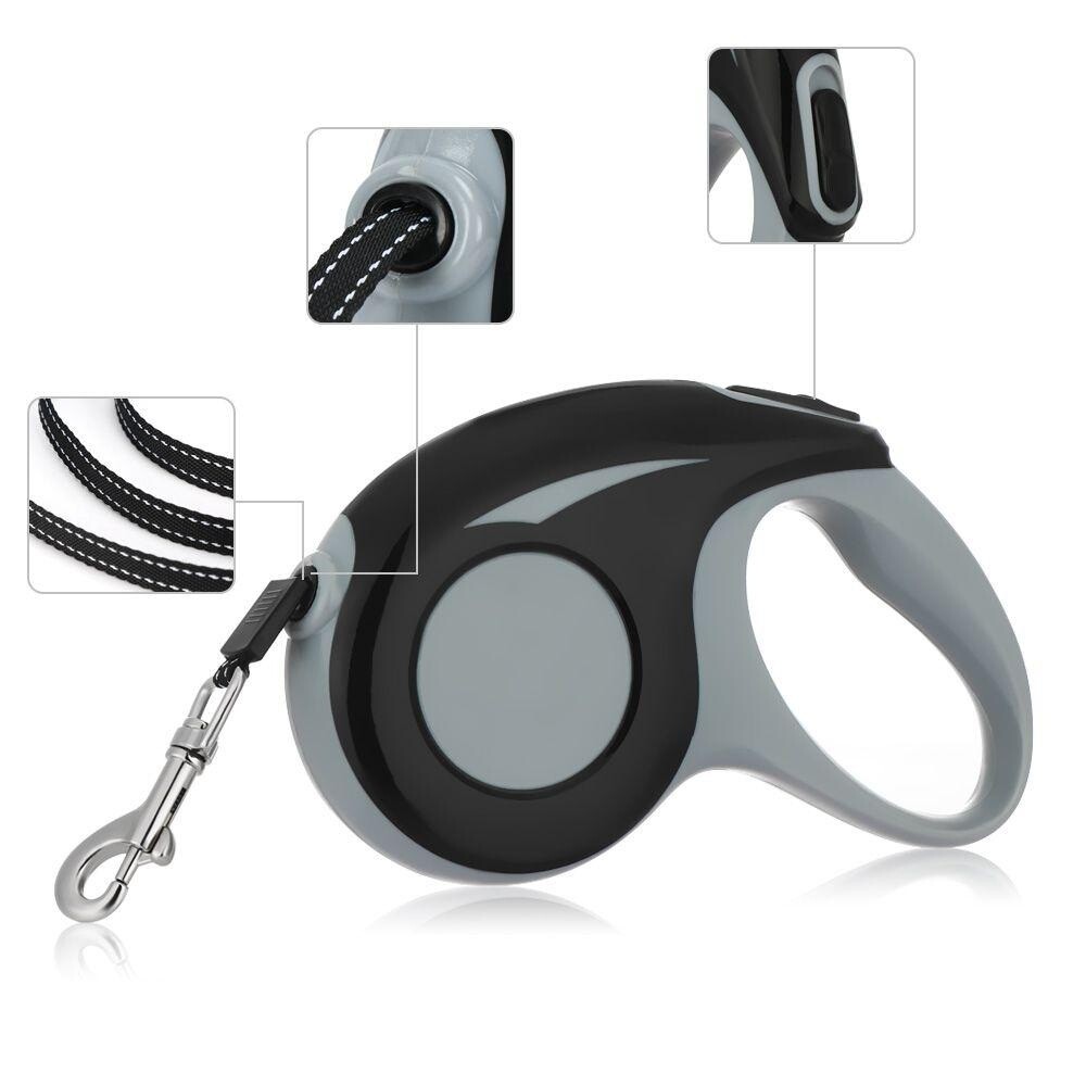 Retractable Long Dog Lead Leash Strong Lockable Heavy Duty Extendable