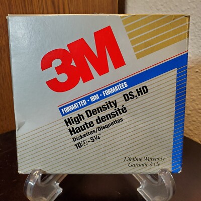 3M Imation 5 1/4'' Double Sided Double Density Floppy Diskettes (Pack of 10)