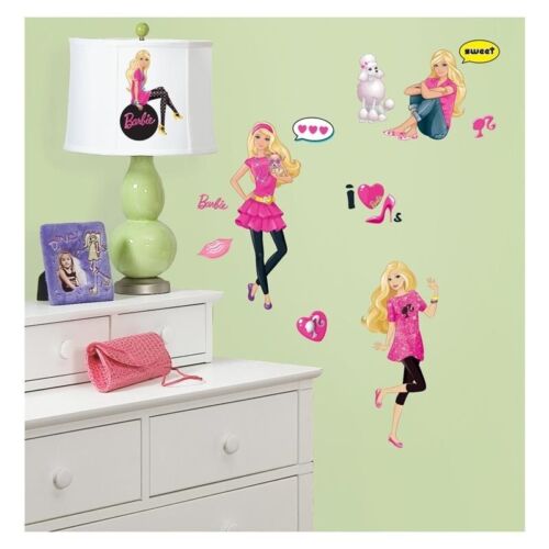 Barbie Girls Wall Stickers Vinyl Decals Art Removable Nursery Decor Gift - Picture 1 of 2