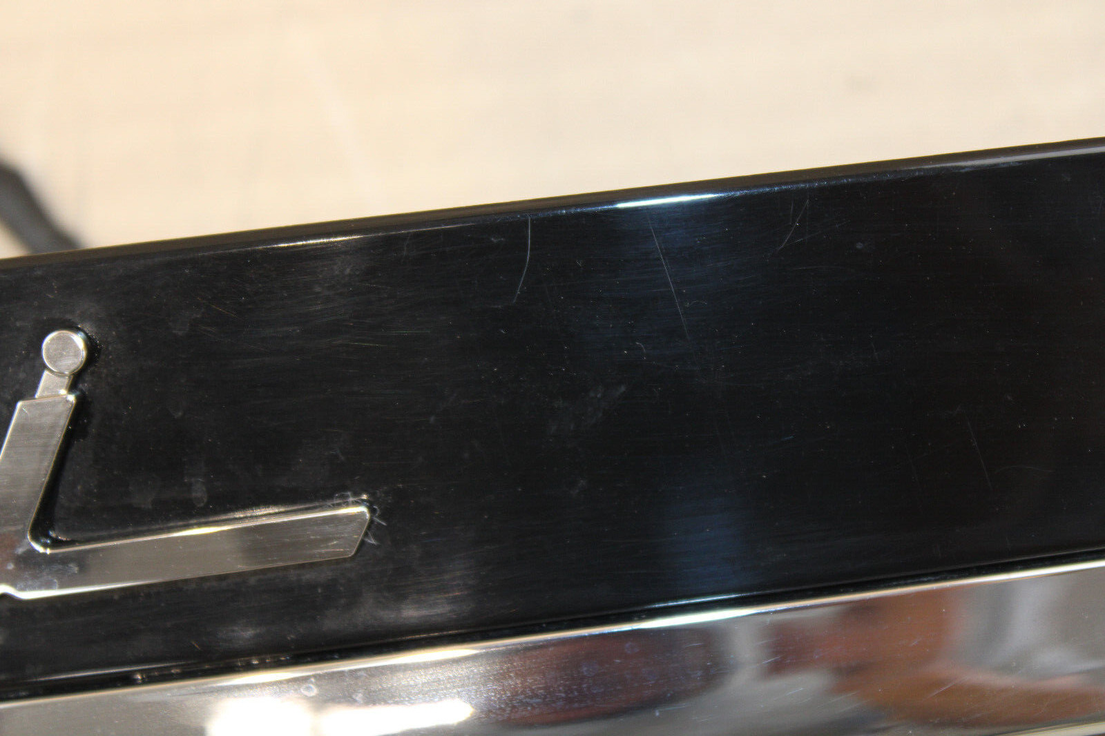 14-22 MASERATI GHIBLI DECKLID TRUNK LID MOLDING + CAMERA BLACK OEM EXCELLENT