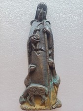 Placa de pared de bronce de Cristo Buen Pastor de colección oración Jesús Cordero