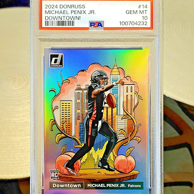 Michael Penix Jr. - ROOKIE - 2024 Panini Donruss - DOWNTOWN (Case