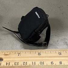 BE-BKP-BLK: 1/12 scale black Backpack with working zipper for 6" action figures