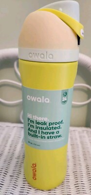 Owala FreeSip 子ども用水筒 イエロー 約475ml ade0c149-4ae2-4716-bd52-