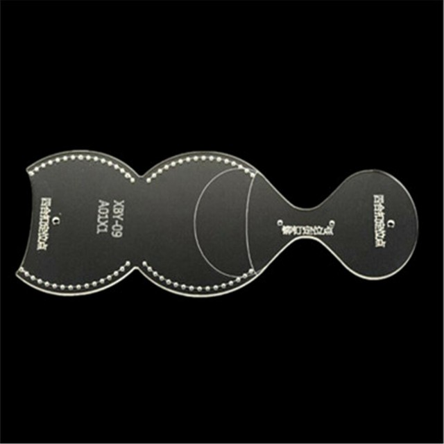 Clear DIY Leather Craft Acrylic Perspex Coin Purse Pattern Stencil Template Tool