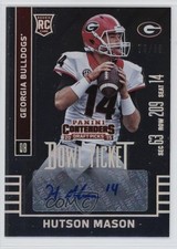 2015 Panini Contenders Draft Picks Bowl Ticket /99 Hutson Mason #191 Auto 1k0j