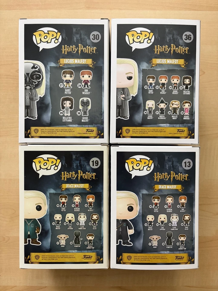 Funko POP! Draco & Lucius Malfoy Hot Topic Exclusives w/ 0.50mm Protectors - Image 3 of 4