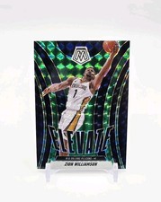 2024-25 Panini Mosaic Zion Williamson Green Prizm Elevate No. 2