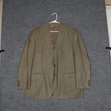 Polo University by Ralph Lauren Blazer Mens 46R Brown Wool Silk Houndstooth