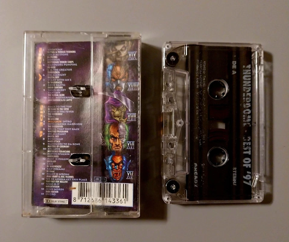 K7 CASSETTE THUNDERDOME THE BEST OF 97 HARDCORE GABBER AUDIO TAPE FR 1997 EX/VG+ - Photo 2/2
