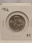 1956 Franklin Half Dollar BU/MS Silver 90% US Coin Nice Luster Raw